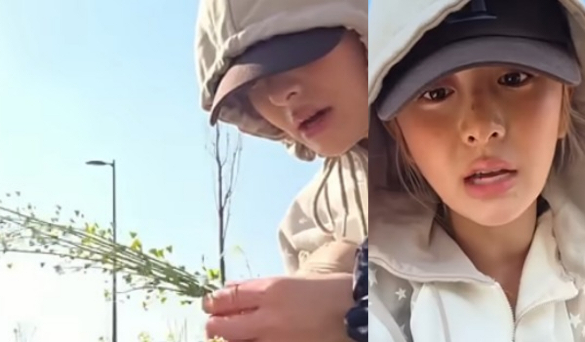 르세라핌 허윤진, 한강서 꽃 꺾다 ‘벌금형’ 논란→팬 지적에 결국 사과