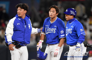 대패도 서러운데… 삼성 또 부상악령, 3.5㎝ 손상 이탈 김성윤 대신 콜업된 김태훈도 햄스트링 부상 이탈