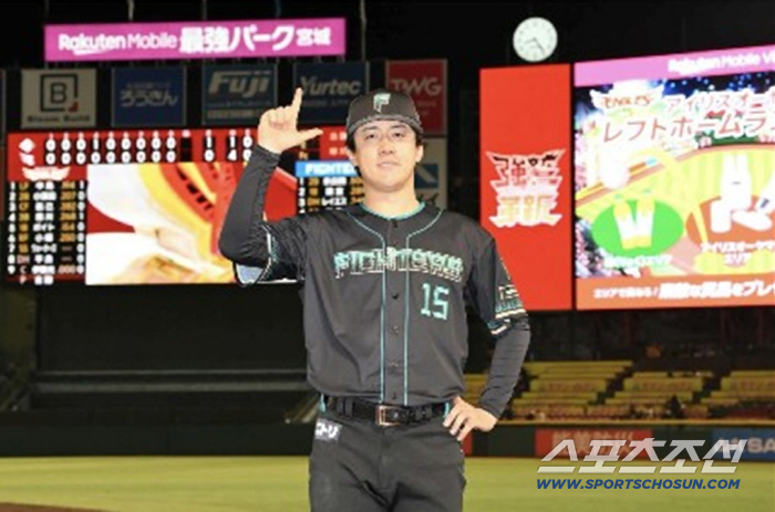기타야마는 8일 라쿠텐을 상대로 8이닝 무실점 역투를 펼치고 시즌 첫승을 올렸다. 사진캡처=니혼햄 파이터스 SNS