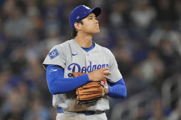 [MLB리뷰]'43G 연속 출루+25.1이닝 무실점' 오타니, 토론토전 6이닝 1실점에도 2승 실패…김혜성 선발 제외