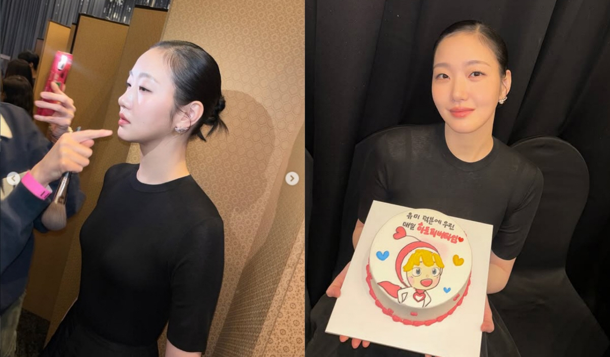 김고은, 블랙 시스루 탑+초밥 머리띠 쓰고 미소…‘유미3’ 기대감↑