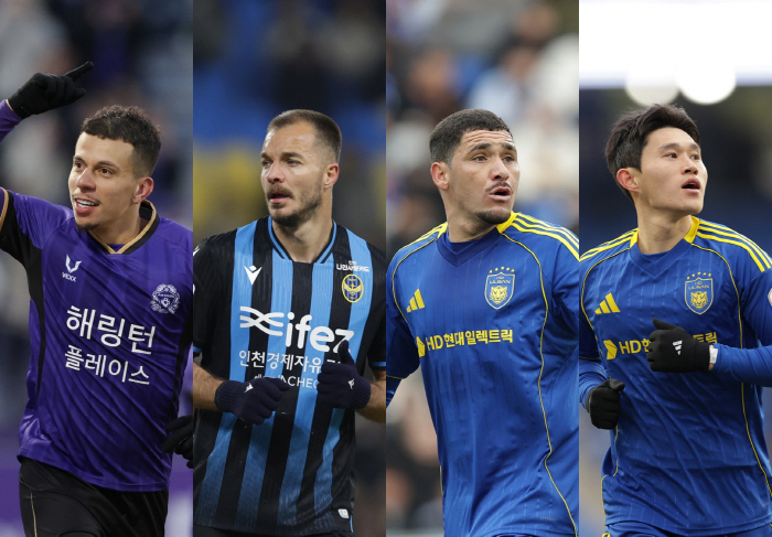 [공식발표]"외인 3→국내 1" 마테우스·무고사·야고·이동경, 2026년 첫 '이달의 선수상' 후보…9일부터 팬투표