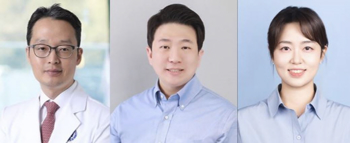 (왼쪽부터)김형범 교수, 오형철 강사, 장유진 박사