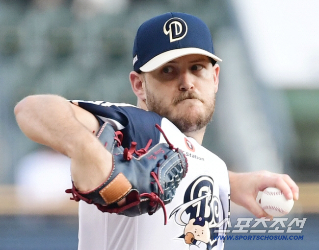 두산 베어스 시절 콜 어빈. 스포츠조선DB