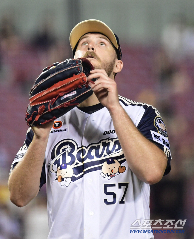 두산 베어스 시절 콜 어빈. 스포츠조선DB