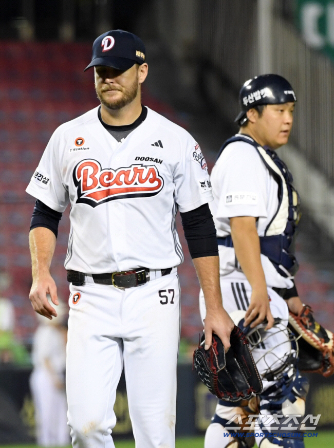 두산 베어스 시절 콜 어빈. 스포츠조선DB