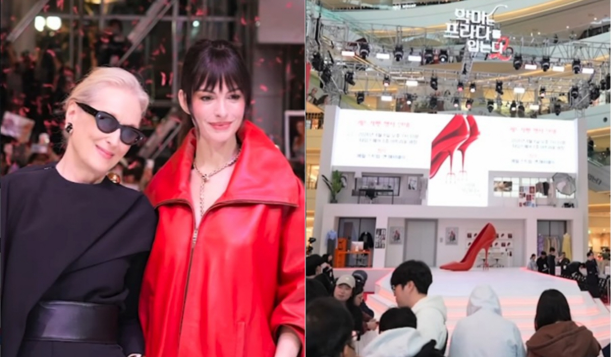 앤 해서웨이, 63빌딩 보고 런웨이 걷고…한국서 보낸 ‘풀코스 일정’