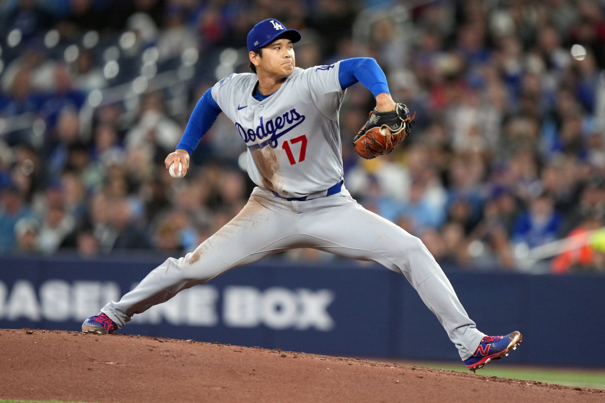 오타니 쇼헤이가 1회초 투구를 하고 있다. AP연합뉴스