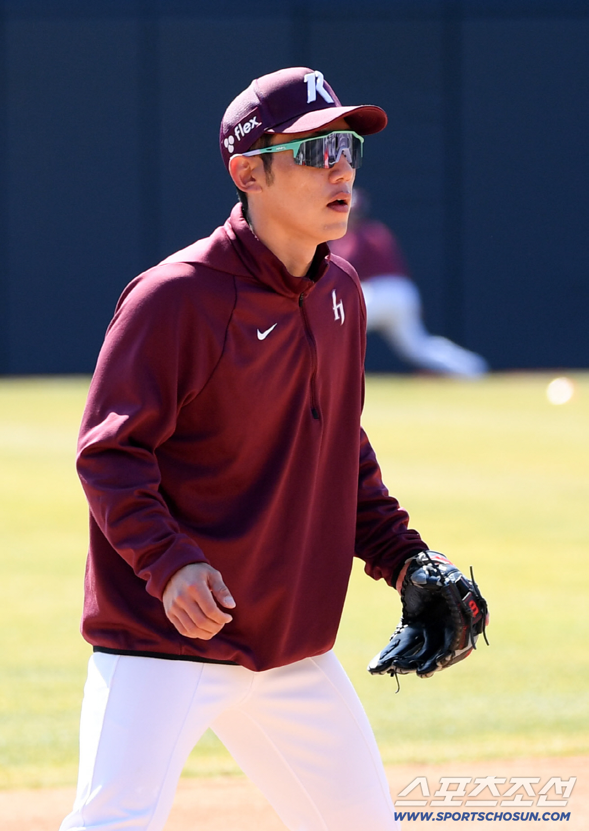 19일 수원KT위즈파크에서 열린 KBO리그 KT 위즈와 키움 히어로즈의 시범경기. 키움 서건창이 수비훈련을 하고 있다. 수원=박재만 기자 pjm@sportschosun.com/2026.03.19/