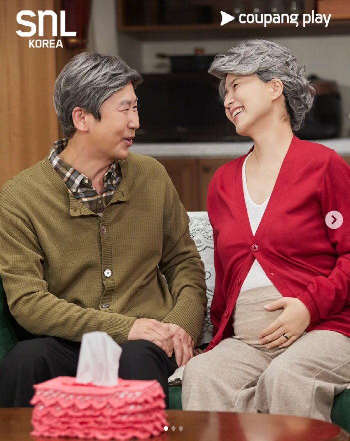 안영미, 출산 3개월 앞 만삭 D라인 포착.."태교엔 역시 'SNL'이지"