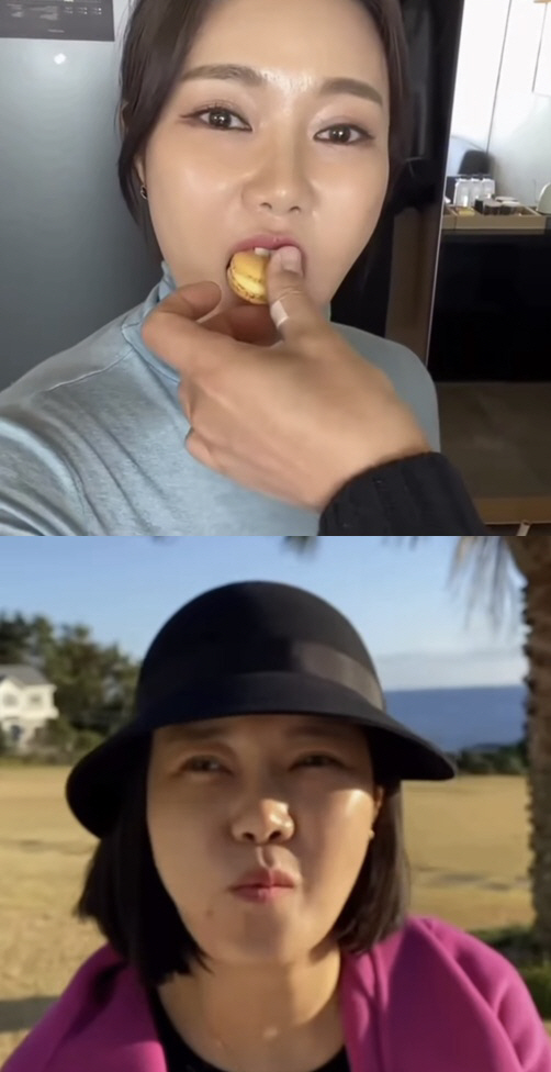 '유상무♥' 김연지, 폭풍감량 성공 후 '치마가 헐렁'.."2년 넘게 유지어터"