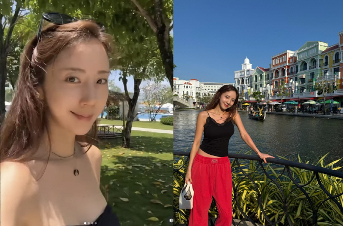 '박준형♥' 승무원 아내, 아슬아슬 끈 비키니..반전 몸매에 '깜짝'