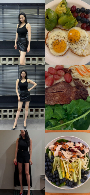 장윤주, 겨우 이만큼만 먹어야 톱모델하는구나..173cm·54kg 식단 공개