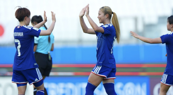 일본 여자 축구 20세 이하 대표팀 선수들 캡처=아시아축구연맹 홈페이지