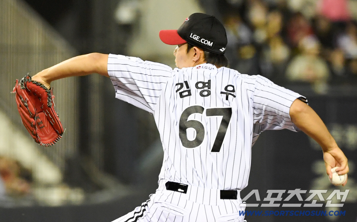 31일 잠실구장에서 열린 LG와 KIA의 경기. LG 김영우가 역투하고 있다. 잠실=박재만 기자 pjm@sportschosun.com/2026.03.31/