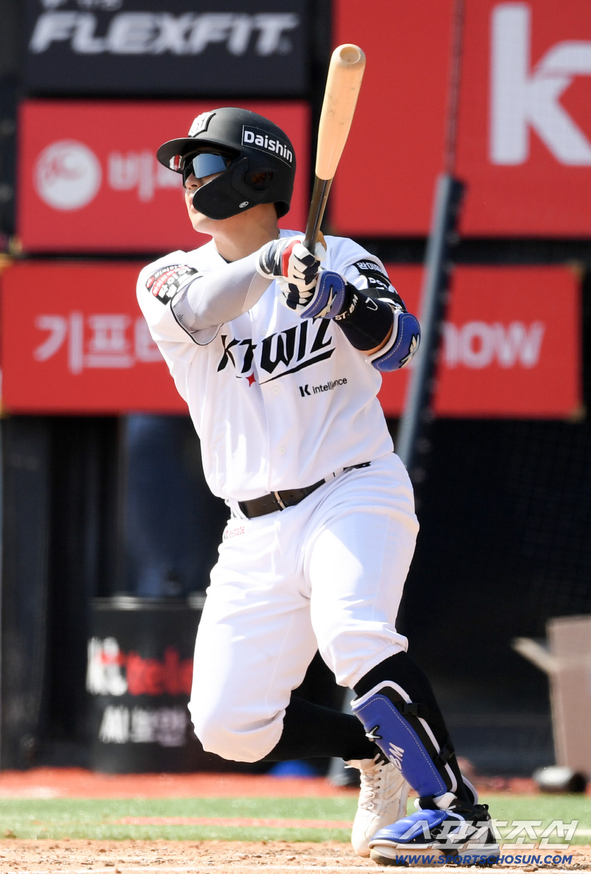 19일 수원KT위즈파크에서 열린 KBO리그 KT 위즈와 키움 히어로즈의 시범경기. KT 한승택이 타격을 하고 있다. 수원=박재만 기자 pjm@sportschosun.com/2026.03.19/