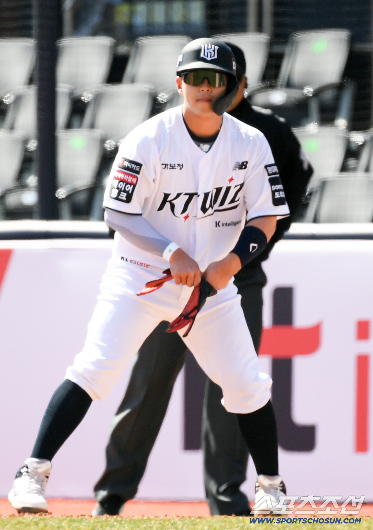 19일 수원KT위즈파크에서 열린 KBO리그 KT 위즈와 키움 히어로즈의 시범경기. KT 한승택이 숨을 고르고 있다. 수원=박재만 기자 pjm@sportschosun.com/2026.03.19/