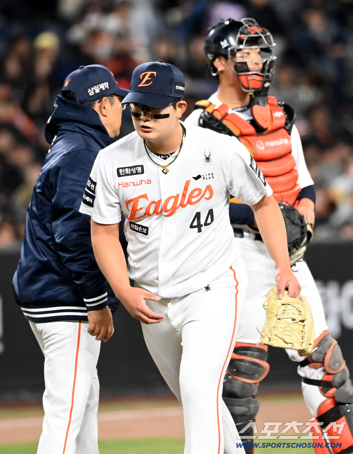 1일 대전한화생명볼파크에서 열린 KT와 한화의 경기. 8회초 한화 김서현이 마운드를 내려가고 있다. 대전=허상욱 기자 wook@sportschosun.com