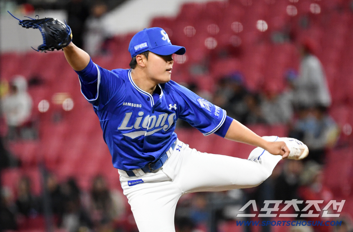 7일 광주 기아챔피언스필드에서 열린 KIA와 삼성의 경기. 삼성 이승민이 역투하고 있다. 광주=박재만 기자 pjm@sportschosun.com/2026.04.07/