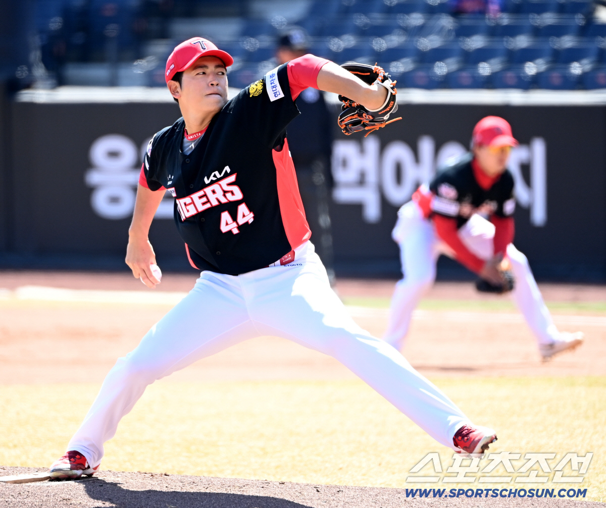 19일 대전한화생명볼파크에서 열린 KIA와 한화의 시범경기. KIA 선발투수 이태양이 역투하고 있다. 대전=허상욱 기자 wook@sportschosun.com/2026.03.19/