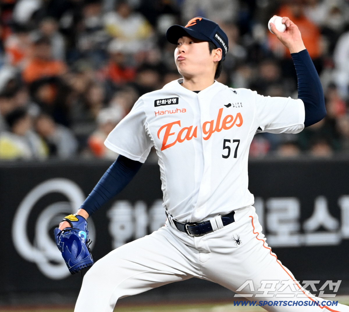 1일 대전한화생명볼파크에서 열린 KT와 한화의 경기. 한화 조동욱이 역투하고 있다. 대전=허상욱 기자 wook@sportschosun.com/2026.04.01/