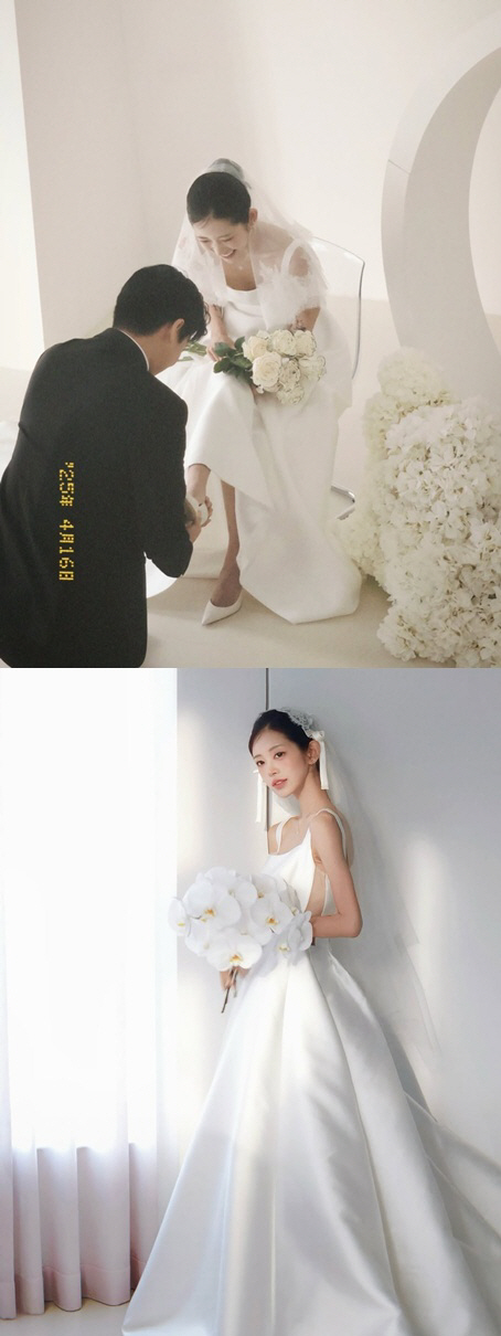 '최진실 딸' 최준희, 비바람 속 웨딩촬영 '강행'..패딩까지 입고 버틴 현장