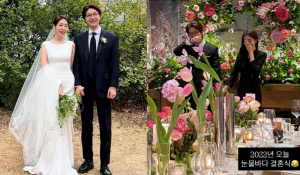 ‘김태현♥’ 미자, 스몰웨딩이 이 정도라니…폭풍 눈물 투샷 공개