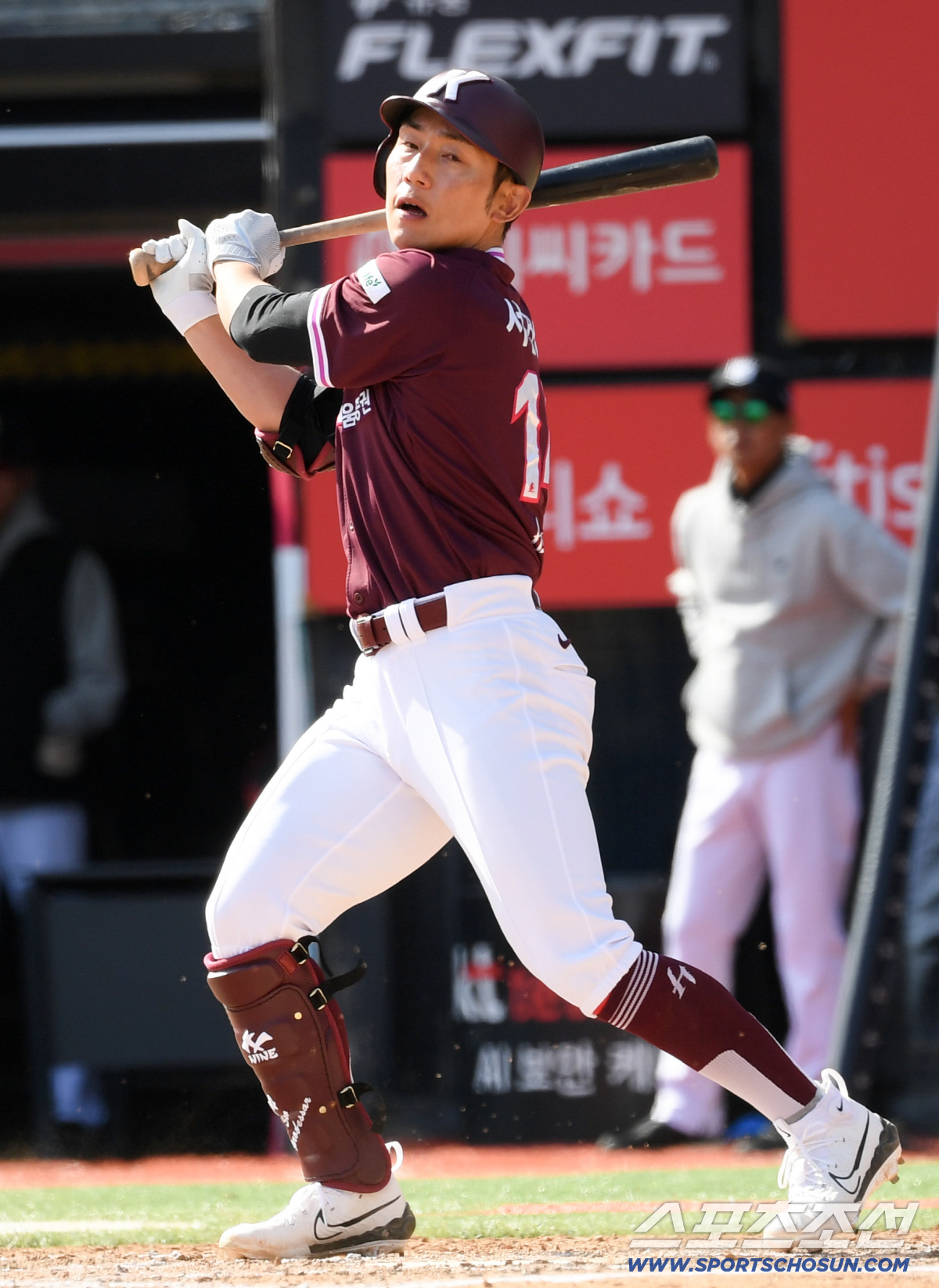 19일 수원KT위즈파크에서 열린 KBO리그 KT 위즈와 키움 히어로즈의 시범경기. 키움 서건창이 타격을 하고 있다. 수원=박재만 기자 pjm@sportschosun.com