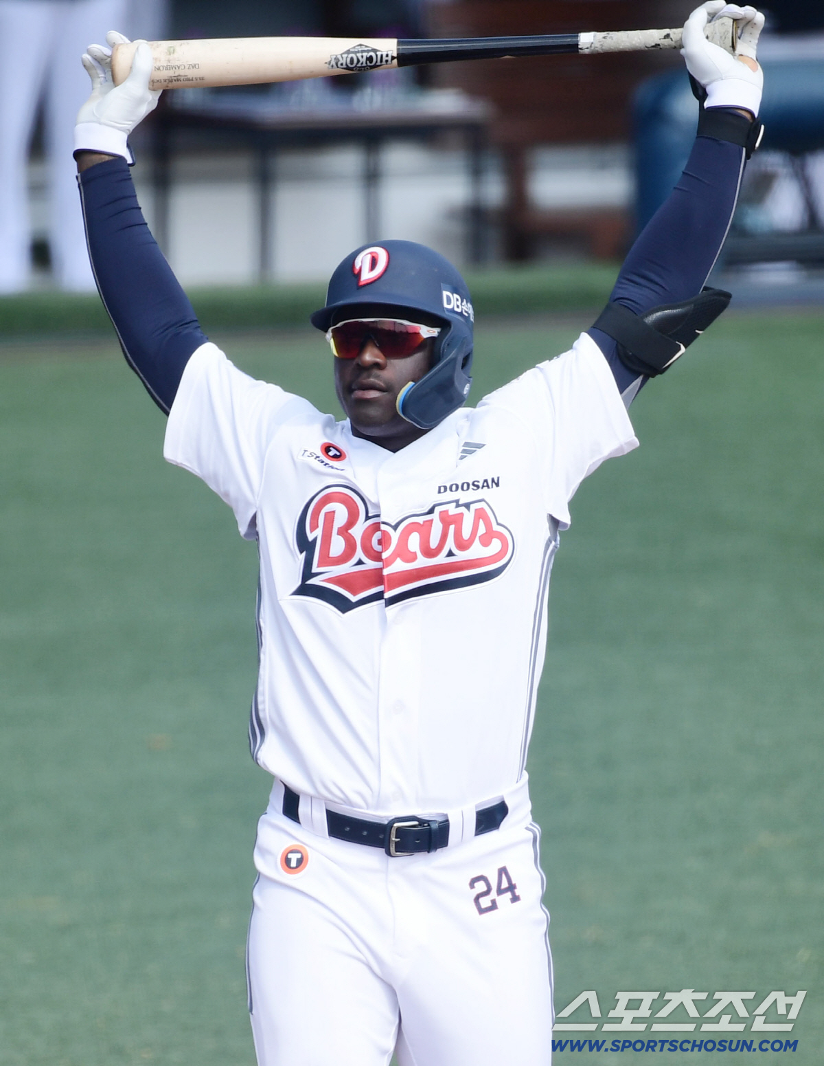 12일 이천 두산베어스파크에서 열린 KBO리그 시범경기 두산과 키움의 경기. 1회 첫 타석 삼진을 당한 두산 카메론. 이천=송정헌 기자 songs@sportschosun.com/2026.03.1/