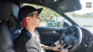 에프엑스 엠버, 팔뚝 뒤덮은 문신..美에서 자유분방한 근황