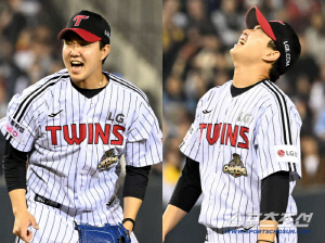 '도망 안 갔다, 한복판 꽂았다' 9회 2사 1,3루 유강남 얼린 유영찬 배짱...8연속 세이브 [잠실 현장]