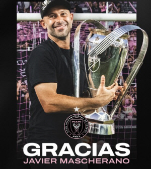 [오피셜]마스체라노, 인터 마이애미 감독 전격 사임..후임 임시 사령탑에 메시 '축구 아버지' 임명