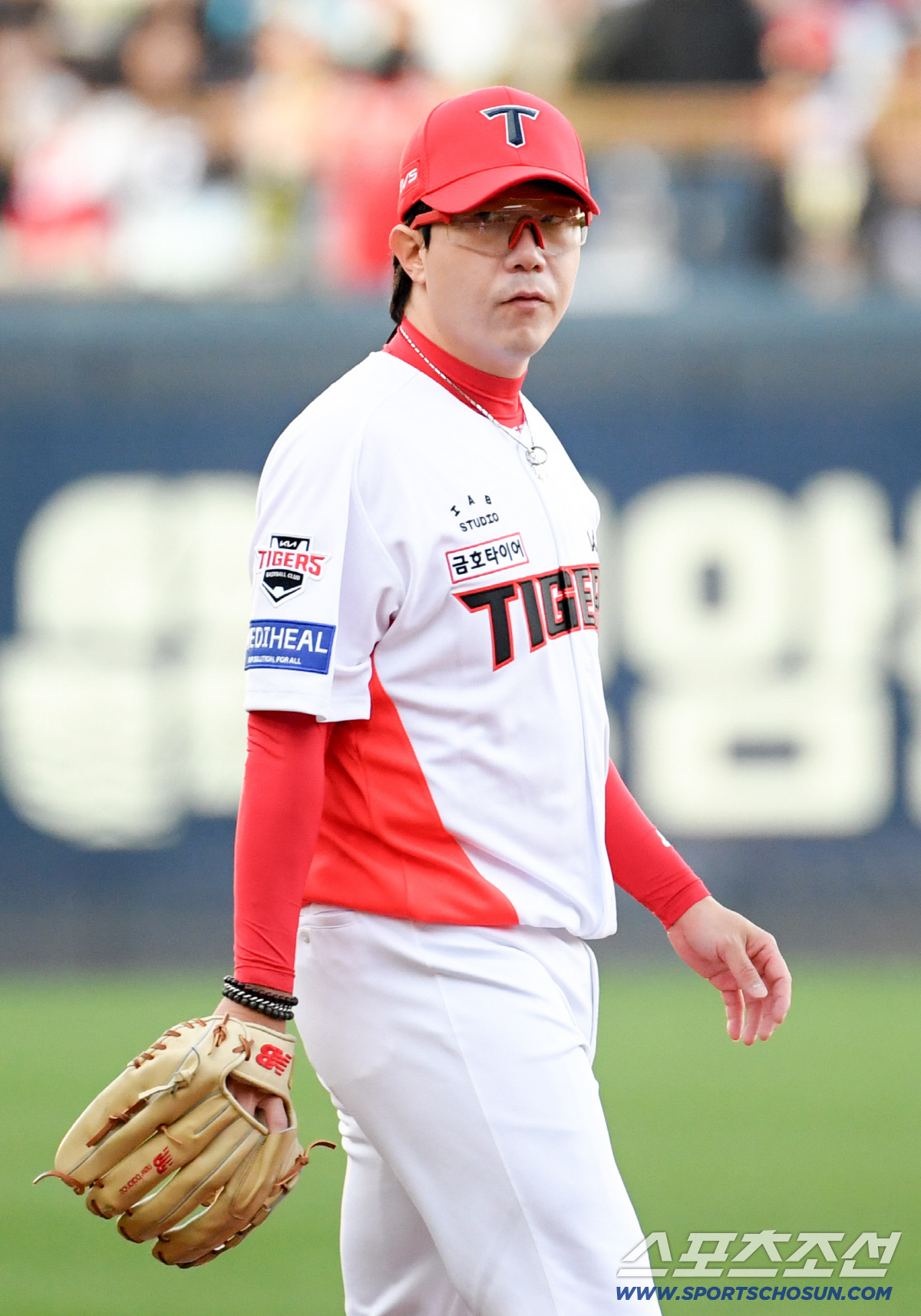 7일 광주 기아챔피언스필드에서 열린 KIA와 삼성의 경기. KIA 양현종이 숨을 고르고 있다. 광주=박재만 기자 pjm@sportschosun.com/2026.04.07/