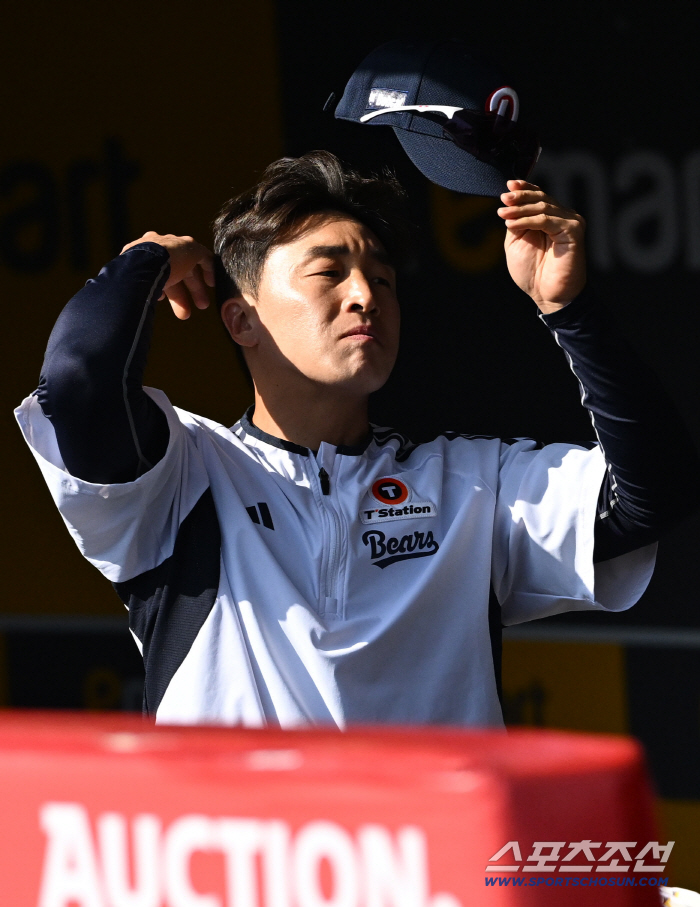 '베어스의 오빠' 손아섭 눈빛 이글이글...이적 첫날 투런포, 마지막 각오 진짜였다 