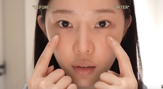 이시안, 성형 없이 눈 2배 커졌다..쌍꺼풀 테이프 전후 '역대급 변화'