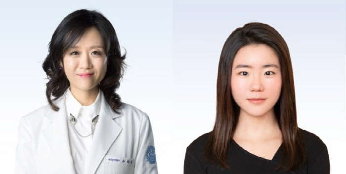 유희정 교수(왼쪽)와 송다예 연구원