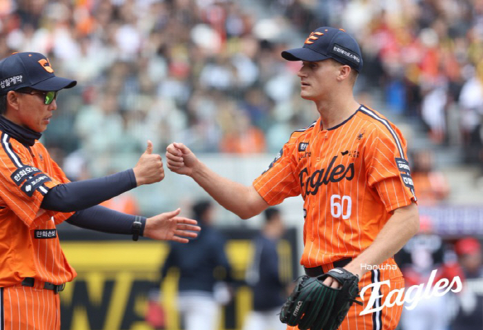 잭 쿠싱. 사진제공=한화 이글스