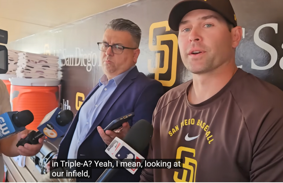 샌디에이고 크레이그 스템먼 감독. 사진캡처=유튜브 채널 MaryTimeTV