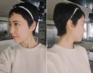 김민정, 숏컷 변신 후 확 달라진 분위기...