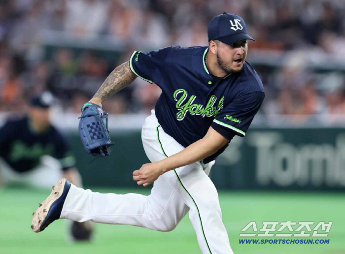 키하다의 주무기는 최고 시속 156km 강력한 직구다. 사진캡처=야쿠르트 스왈로즈 SNS