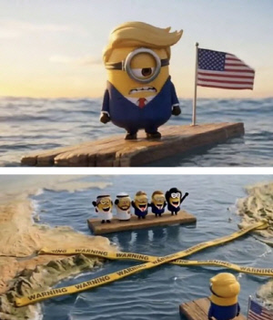 이번엔 트럼프 '미니언' 풍자 영상…호르무즈 갈등 속 이란 또 조롱