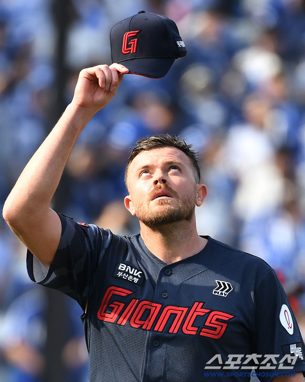 29일 대구 삼성라이온즈파크에서 열린 삼성과 롯데의 경기. 5회 투구를 마치고 마운드를 내려오는 롯데 선발 비슬리. 대구=송정헌 기자 songs@sportschosun.com/2026.03.29/