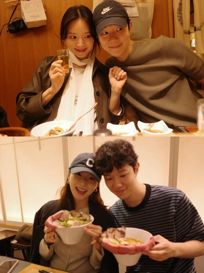 '볼록한 D라인' 김지영, ♥남편과 신혼여행 포기하고 교토行 '먹방 데이트'