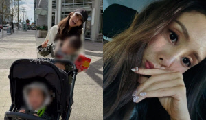 '성매매 논란 후 잠적' 지나, 이번엔 아이 안고 유모차까지…결혼-출산설 확산