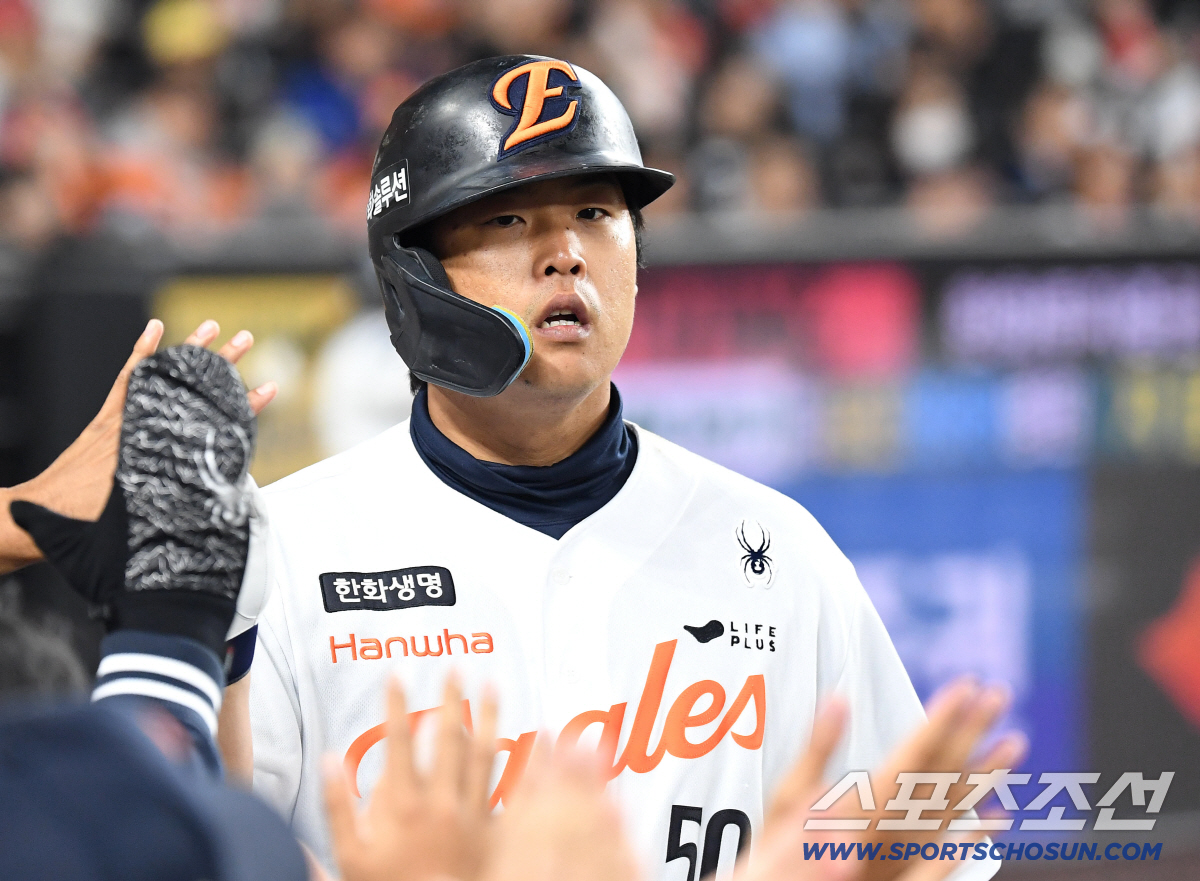 2일 대전 한화생명볼파크에서 열린 한화와 KT의 경기. 7회 솔로홈런을 날린 한화 강백호. 대전=송정헌 기자 songs@sportschosun.com/2026.04.02/