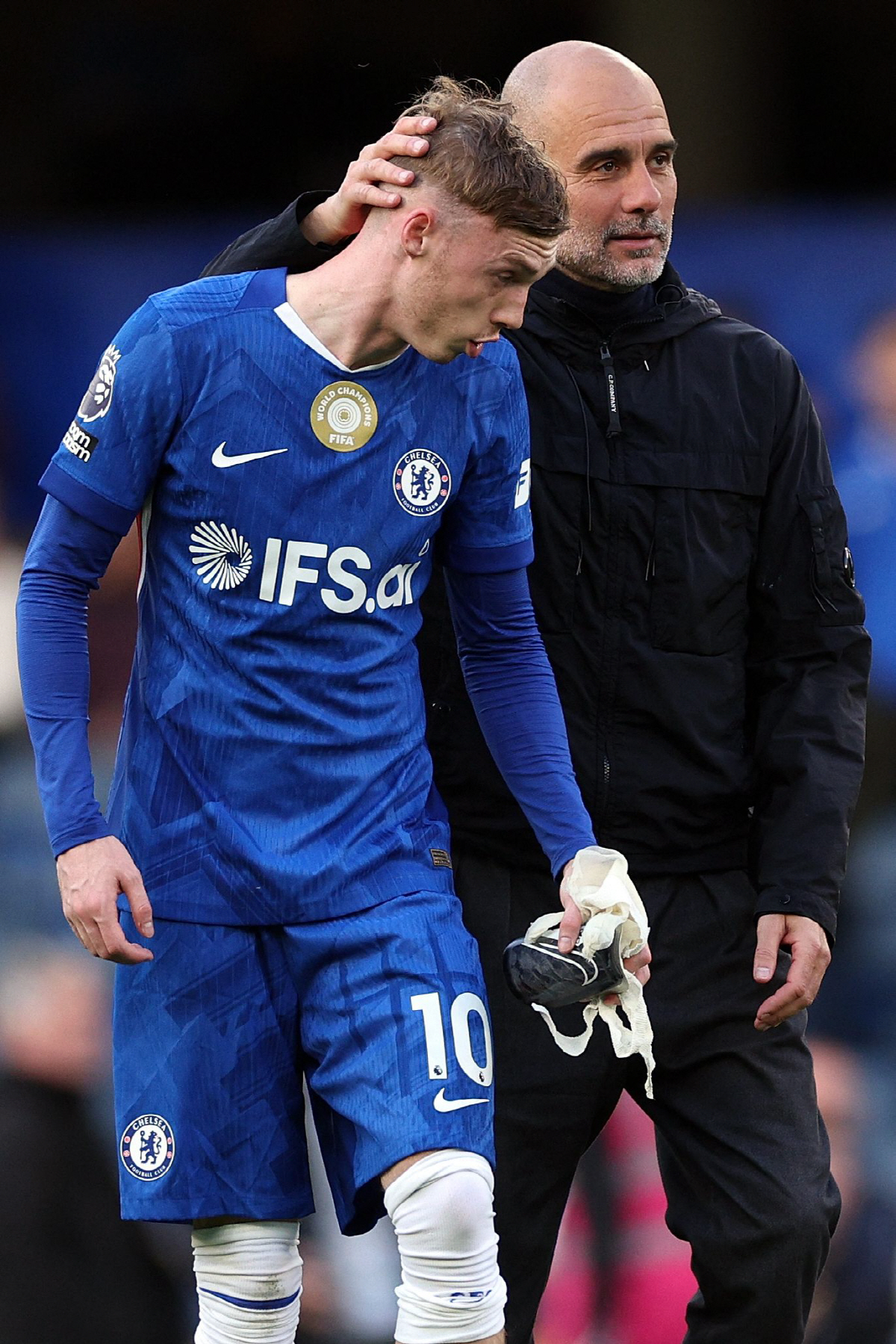 파머와 맨시티 과르디올라 감독 AFP