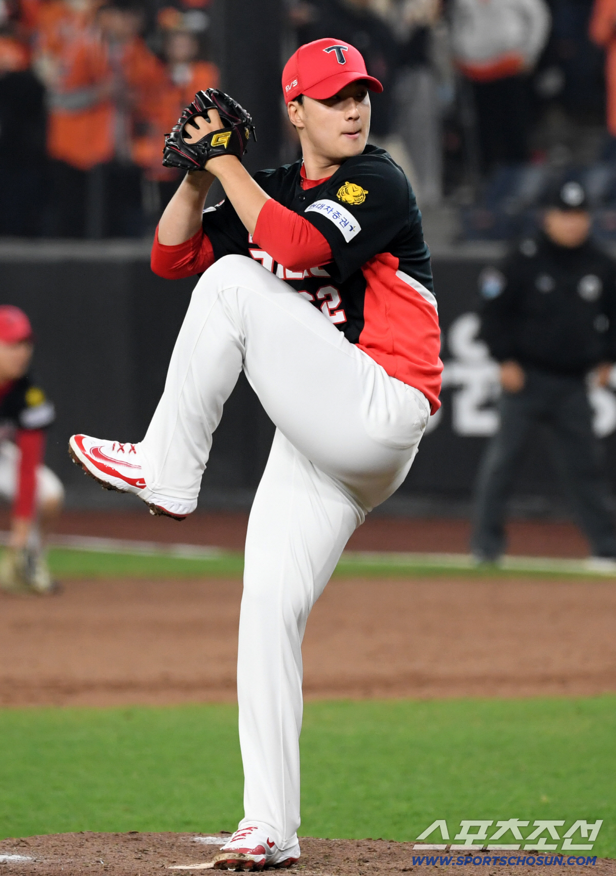 10일 대전 한화생명볼파크에서 열린 한화와 KIA의 경기. KIA 정해영이 역투하고 있다. 대전=박재만 기자 pjm@sportschosun.com/2026.04.10/