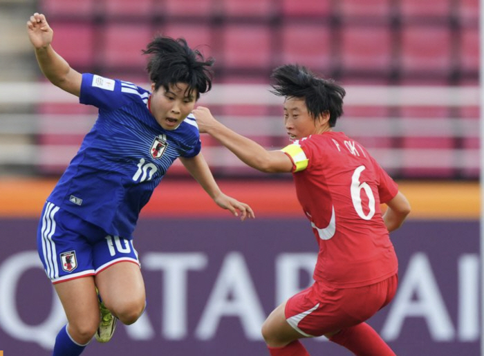 "전반 슈팅0개→원샷원킬 헤더 결승골" 일본의 대반전, '초극강'북한 꺾고 U-20 女아시안컵 우승
