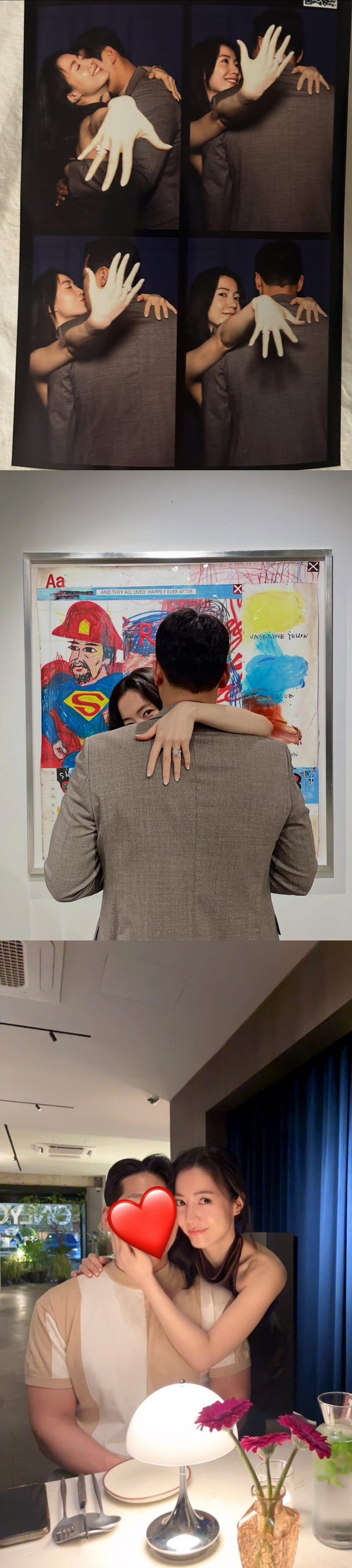 '9월 결혼' 류화영, '초대형 다이아' 프러포즈 받았다..뽀뽀 인증샷까지 공개