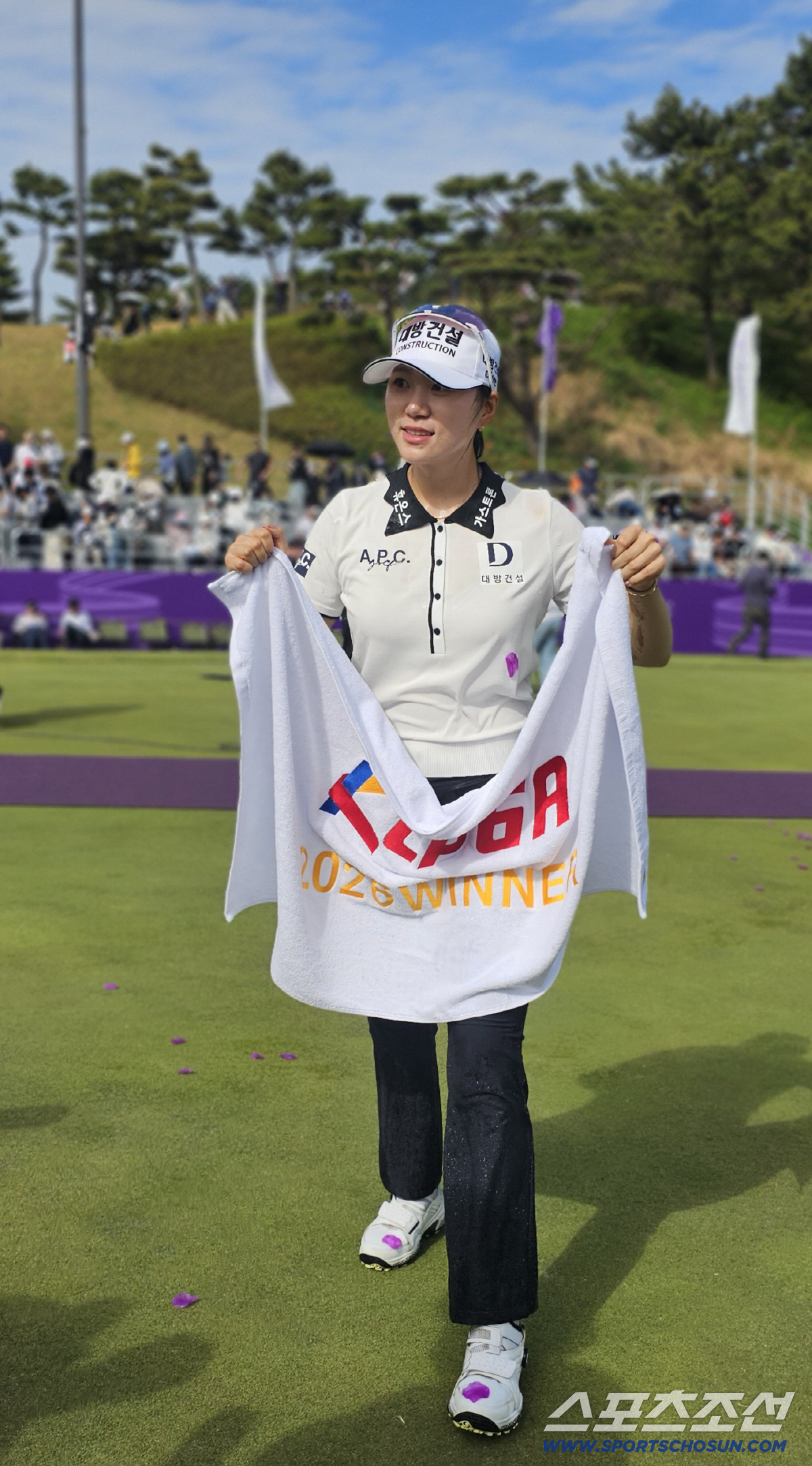 김민선 우승 후 세리머니. 김해=스포츠조선 정현석 기자 hschung@sportschosun.com